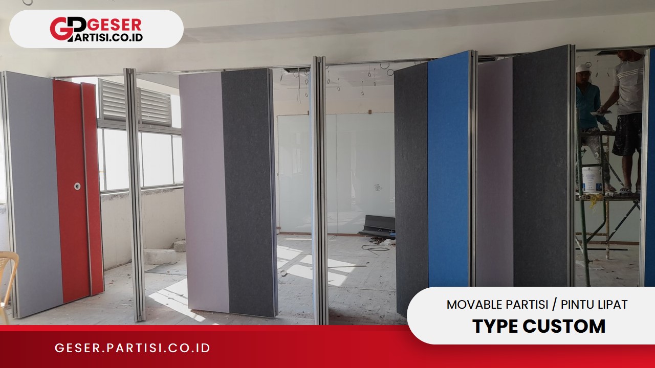 Movable Partisi Pintu Lipat Type Custom 2