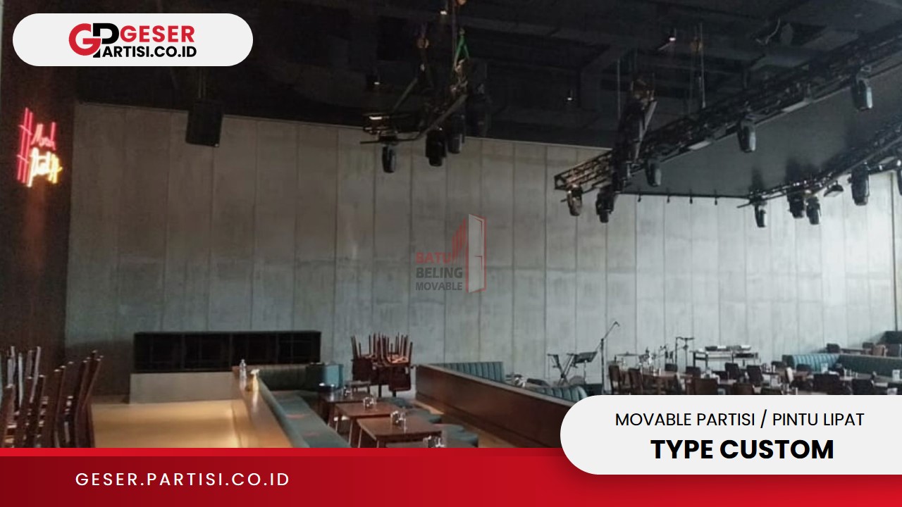 Movable Partisi Pintu Lipat Type Custom
