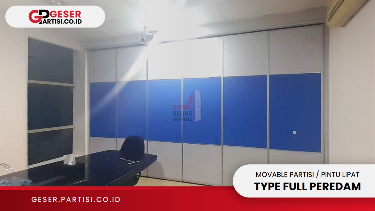 Movable Partisi Pintu Lipat Type Full Peredam 1
