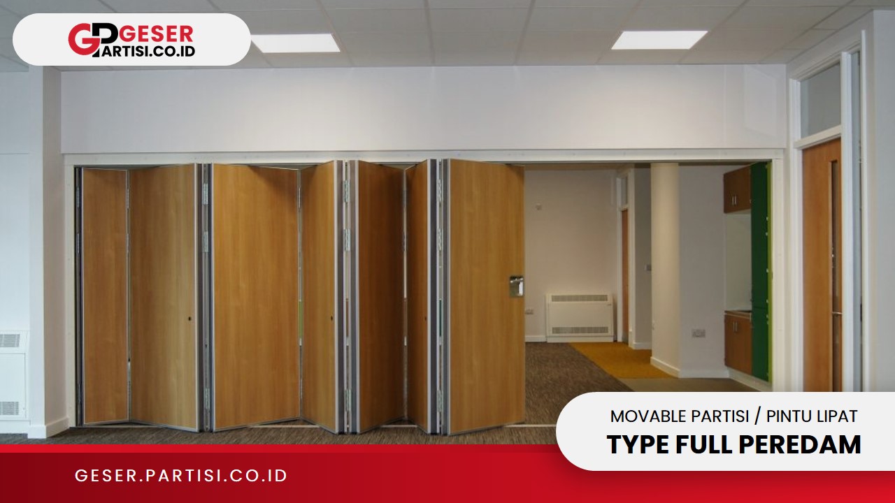 Movable Partisi Pintu Lipat Type Full Peredam 2