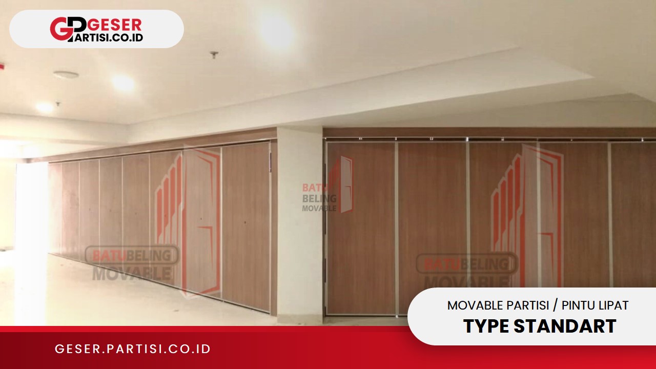 Movable Partisi Pintu Lipat Type Standart