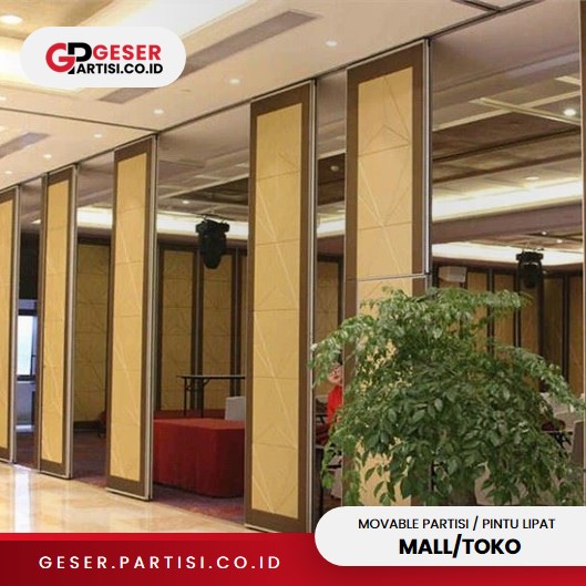 Pintu Partisi Lipat Geser Mall / Toko