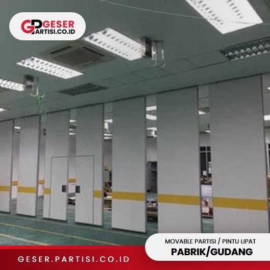 Pintu Partisi Lipat Geser Pabrik / Gudang
